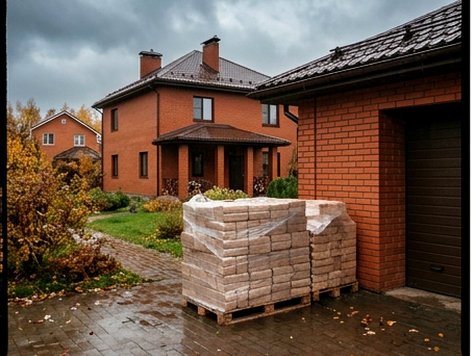 декоративная поленница — Уютный переулок, 24Е, Ухта